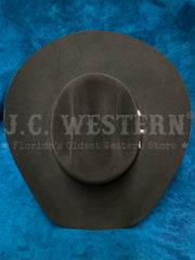 Serratelli VEGAS414E5CH 8X Felt Western Hat Charcoal view from above. If you need any assistance with this item or the purchase of this item please call us at five six one seven four eight eight eight zero one Monday through Saturday 10:00a.m EST to 8:00 p.m EST