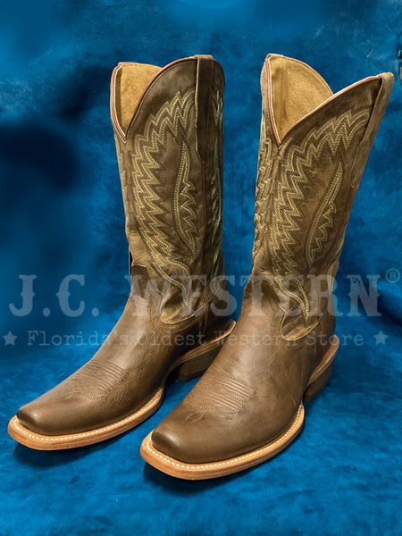 R.Watson WR0001-1 Mens Western Goat And Cowhide Leather Boot Mad Brown side / front view. If you need any assistance with this item or the purchase of this item please call us at five six one seven four eight eight eight zero one Monday through Saturday 10:00a.m EST to 8:00 p.m EST