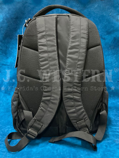 Ariat A460000606 Backpack Black And Grey back view. If you need any assistance with this item or the purchase of this item please call us at five six one seven four eight eight eight zero one Monday through Saturday 10:00a.m EST to 8:00 p.m EST