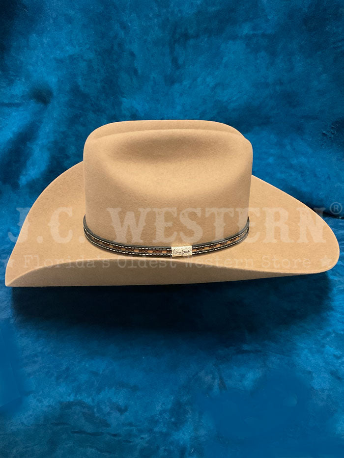 Resistol RFOCRO-7542 OCHO RIOS 6X George Strait Collection Felt Hat Sahara Tan  side / front view. If you need any assistance with this item or the purchase of this item please call us at five six one seven four eight eight eight zero one Monday through Saturday 10:00a.m EST to 8:00 p.m EST