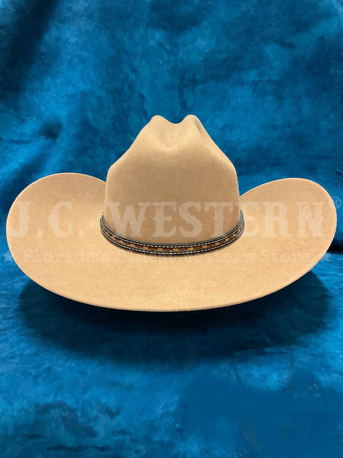 Resistol RFOCRO-7542 OCHO RIOS 6X George Strait Collection Felt Hat Sahara Tan  side / front view. If you need any assistance with this item or the purchase of this item please call us at five six one seven four eight eight eight zero one Monday through Saturday 10:00a.m EST to 8:00 p.m EST