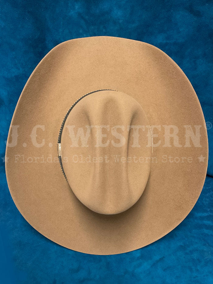 Resistol RFOCRO-7542 OCHO RIOS 6X George Strait Collection Felt Hat Sahara Tan  side / front view. If you need any assistance with this item or the purchase of this item please call us at five six one seven four eight eight eight zero one Monday through Saturday 10:00a.m EST to 8:00 p.m EST