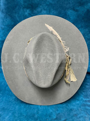 Stetson XWLRLH-0336S9 LAUREL HILL Felt Western Hat Stone Wash Grey view from above. If you need any assistance with this item or the purchase of this item please call us at five six one seven four eight eight eight zero one Monday through Saturday 10:00a.m EST to 8:00 p.m EST