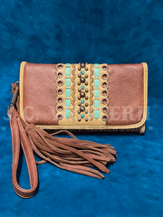 Nocona N7512502 Womens Laney Clutch Wallet Brown front view. If you need any assistance with this item or the purchase of this item please call us at five six one seven four eight eight eight zero one Monday through Saturday 10:00a.m EST to 8:00 p.m EST