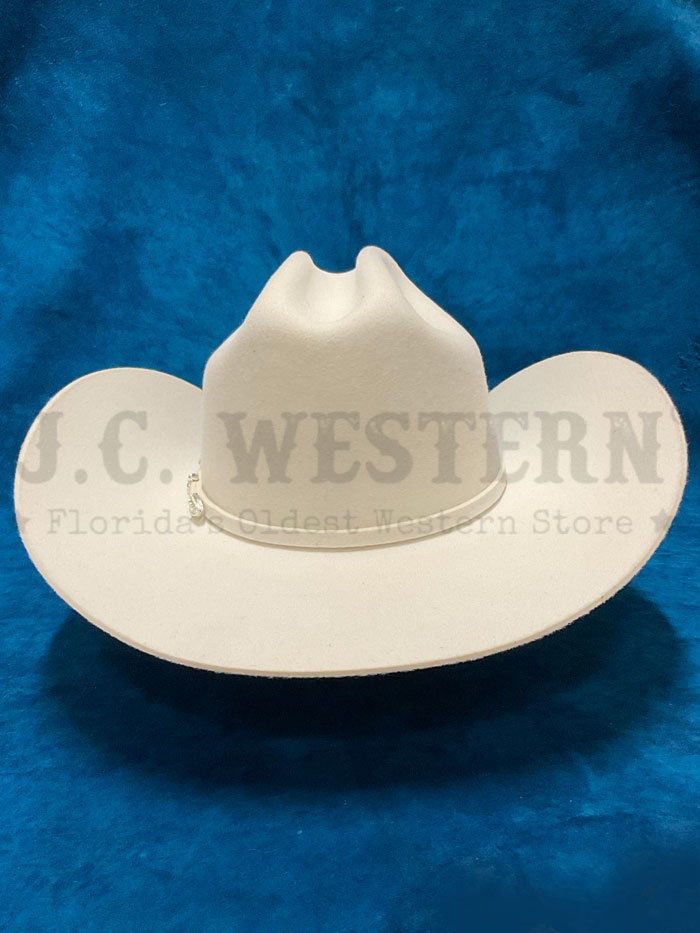 Stetson SWDEAW-35407266 DEADWOOD 4X Cowboy Hat White side / front view. If you need any assistance with this item or the purchase of this item please call us at five six one seven four eight eight eight zero one Monday through Saturday 10:00a.m EST to 8:00 p.m EST