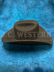 Resistol RWHRSEB-084207 HORSESHOE BOUND 4X Felt Western Hat Black side view. 