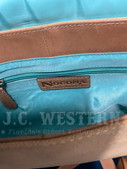 Nocona N770014797 Womens Felicity Crossbody Purse Multi Colored inside close up. If you need any assistance with this item or the purchase of this item please call us at five six one seven four eight eight eight zero one Monday through Saturday 10:00a.m EST to 8:00 p.m EST