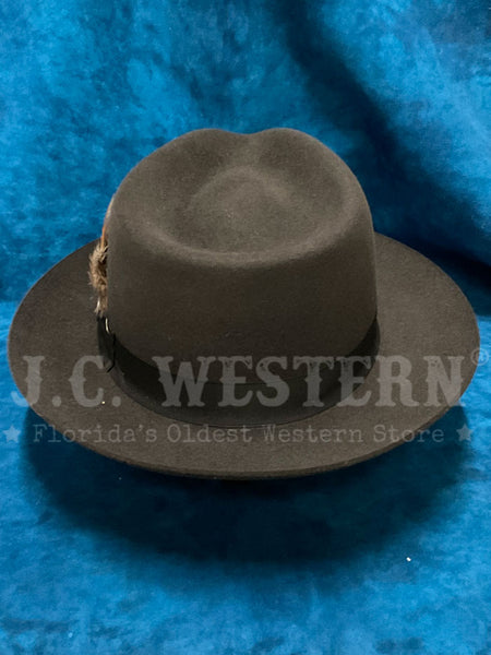 Stetson TFDWNS-102338 DOWNS Royal Quality Hat Graphite back view. If you need any assistance with this item or the purchase of this item please call us at five six one seven four eight eight eight zero one Monday through Saturday 10:00a.m EST to 8:00 p.m EST