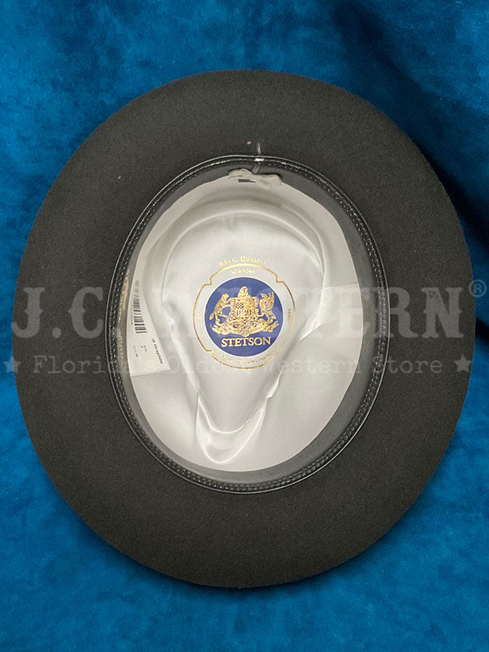 Stetson TFDWNS-102338 DOWNS Royal Quality Hat Graphite side / front view. If you need any assistance with this item or the purchase of this item please call us at five six one seven four eight eight eight zero one Monday through Saturday 10:00a.m EST to 8:00 p.m EST