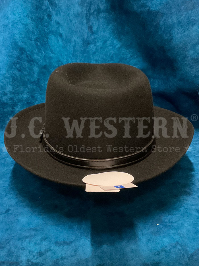 Stetson TWCRUR-212407 CRUISER Wool Hat Black side / front view. If you need any assistance with this item or the purchase of this item please call us at five six one seven four eight eight eight zero one Monday through Saturday 10:00a.m EST to 8:00 p.m EST