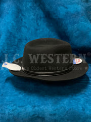 Stetson TWCRUR-212407 CRUISER Wool Hat Black side view. If you need any assistance with this item or the purchase of this item please call us at five six one seven four eight eight eight zero one Monday through Saturday 10:00a.m EST to 8:00 p.m EST