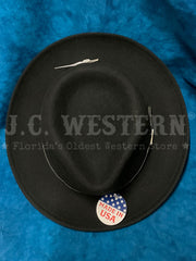 Stetson TWCRUR-212407 CRUISER Wool Hat Black view from above. If you need any assistance with this item or the purchase of this item please call us at five six one seven four eight eight eight zero one Monday through Saturday 10:00a.m EST to 8:00 p.m EST
