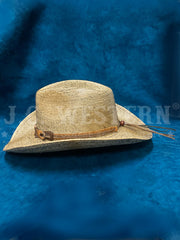 Stetson TSMTEY-8334 MONTERREY BAY Straw Cowboy Hat Stained Tan side view. If you need any assistance with this item or the purchase of this item please call us at five six one seven four eight eight eight zero one Monday through Saturday 10:00a.m EST to 8:00 p.m EST