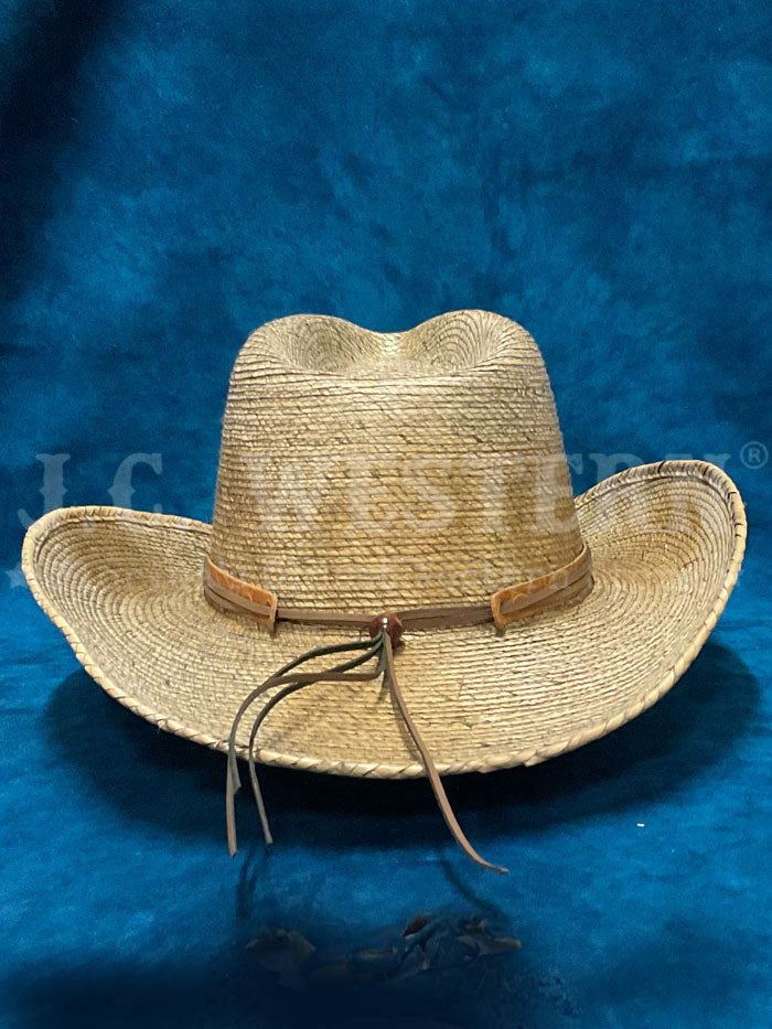 Stetson TSMTEY-8334 MONTERREY BAY Straw Cowboy Hat Stained Tan side / from view. If you need any assistance with this item or the purchase of this item please call us at five six one seven four eight eight eight zero one Monday through Saturday 10:00a.m EST to 8:00 p.m EST