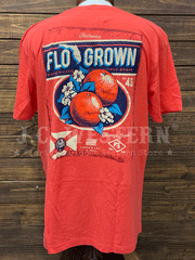 FloGrown FGM-1795 Mens Orange Poster Tee Orange back. If you need any assistance with this item or the purchase of this item please call us at five six one seven four eight eight eight zero one Monday through Saturday 10:00a.m EST to 8:00 p.m EST