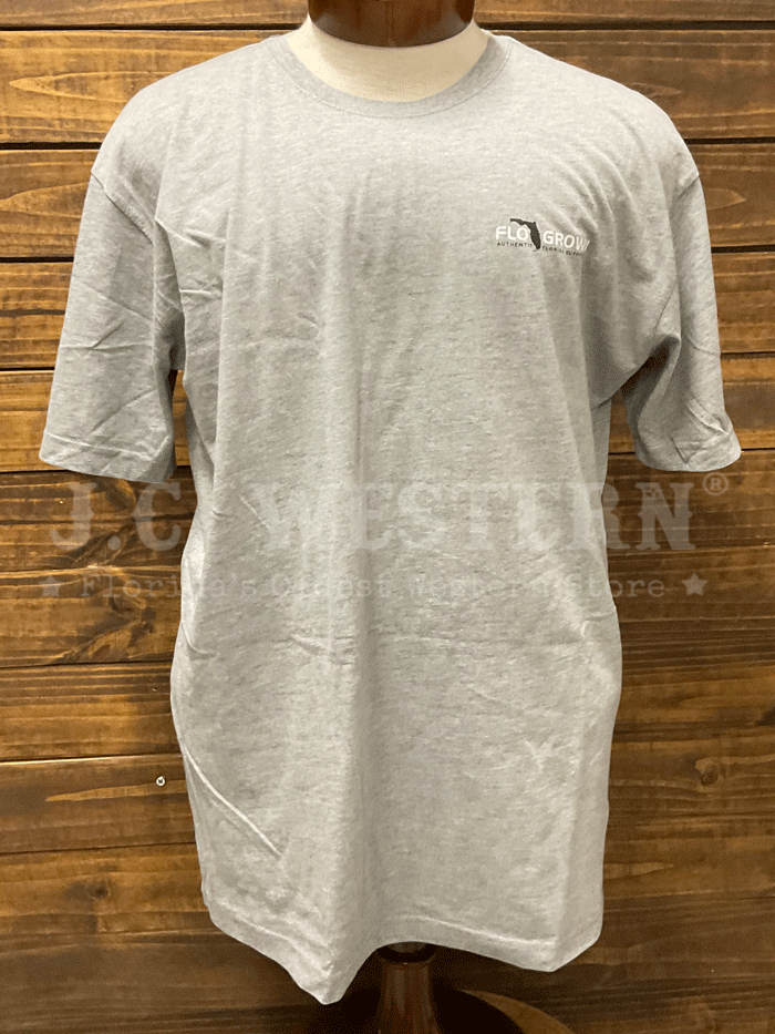 FloGrown FGM-1788 Mens Shooting Target Tee Silver Grey back. If you need any assistance with this item or the purchase of this item please call us at five six one seven four eight eight eight zero one Monday through Saturday 10:00a.m EST to 8:00 p.m EST