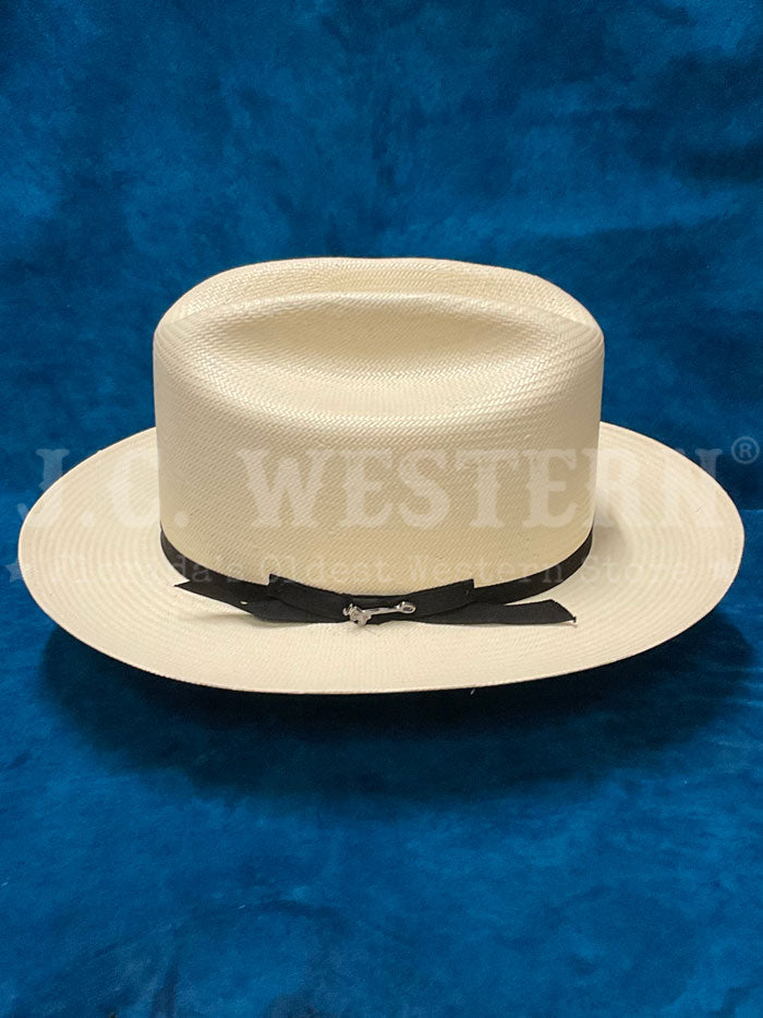 Stetson SSOP81-052681 Open Road Straw Hat Natural side / front view. If you need any assistance with this item or the purchase of this item please call us at five six one seven four eight eight eight zero one Monday through Saturday 10:00a.m EST to 8:00 p.m EST