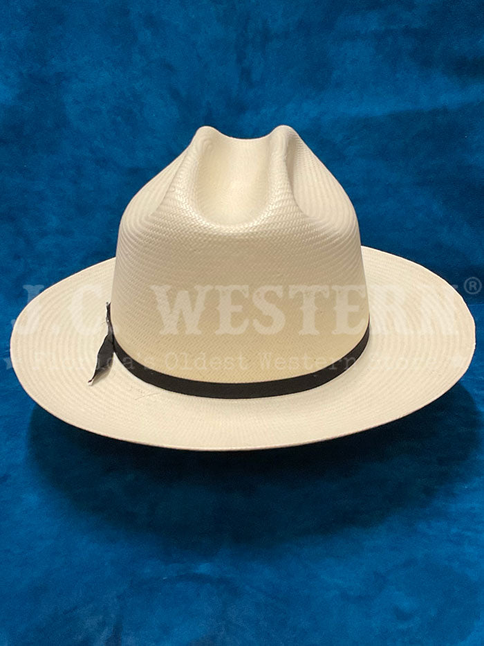 Stetson SSOP81-052681 Open Road Straw Hat Natural side / front view. If you need any assistance with this item or the purchase of this item please call us at five six one seven four eight eight eight zero one Monday through Saturday 10:00a.m EST to 8:00 p.m EST