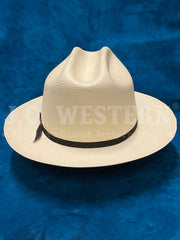 Stetson SSOP81-052681 Open Road Straw Hat Natural back view. If you need any assistance with this item or the purchase of this item please call us at five six one seven four eight eight eight zero one Monday through Saturday 10:00a.m EST to 8:00 p.m EST