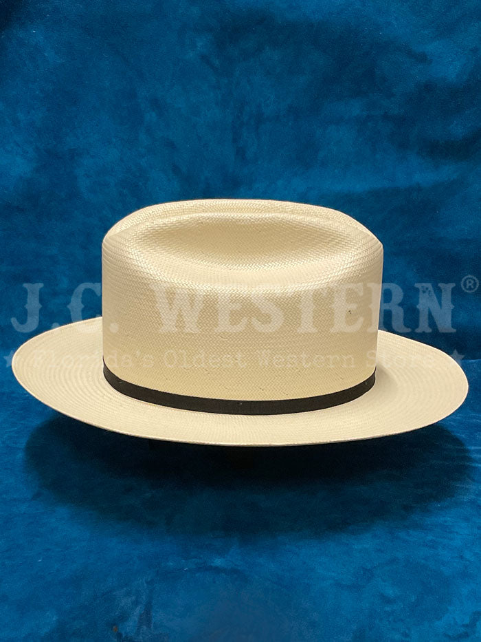 Stetson SSOP81-052681 Open Road Straw Hat Natural side / front view. If you need any assistance with this item or the purchase of this item please call us at five six one seven four eight eight eight zero one Monday through Saturday 10:00a.m EST to 8:00 p.m EST