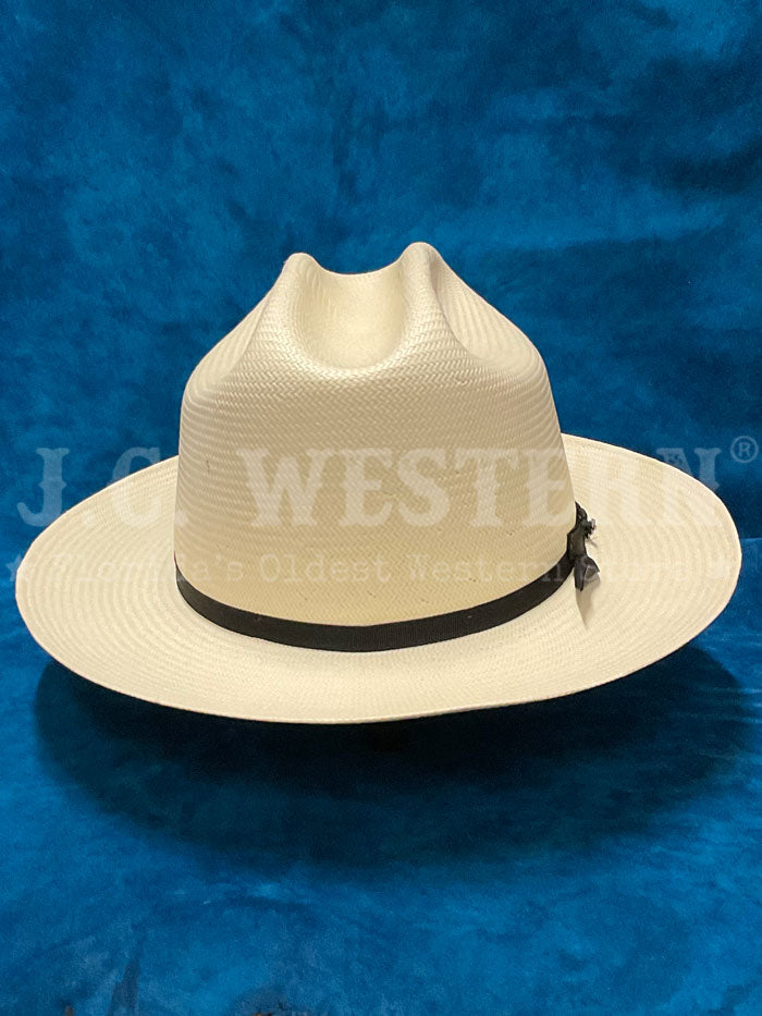 Stetson SSOP81-052681 Open Road Straw Hat Natural side / front view. If you need any assistance with this item or the purchase of this item please call us at five six one seven four eight eight eight zero one Monday through Saturday 10:00a.m EST to 8:00 p.m EST