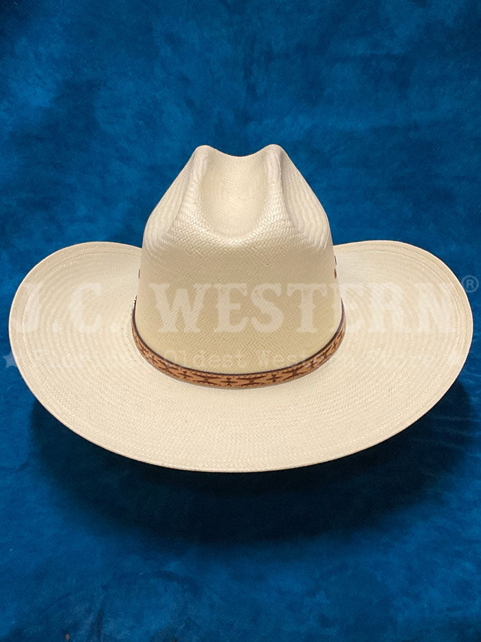 Stetson SSAZTC-284081 Aztec 10X Straw Hat Natural side front view. If you need any assistance with this item or the purchase of this item please call us at five six one seven four eight eight eight zero one Monday through Saturday 10:00a.m EST to 8:00 p.m EST