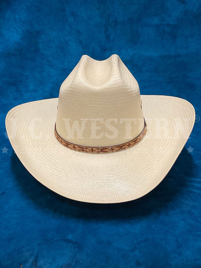 Stetson SSAZTC-284081 Aztec 10X Straw Hat Natural side front view. If you need any assistance with this item or the purchase of this item please call us at five six one seven four eight eight eight zero one Monday through Saturday 10:00a.m EST to 8:00 p.m EST