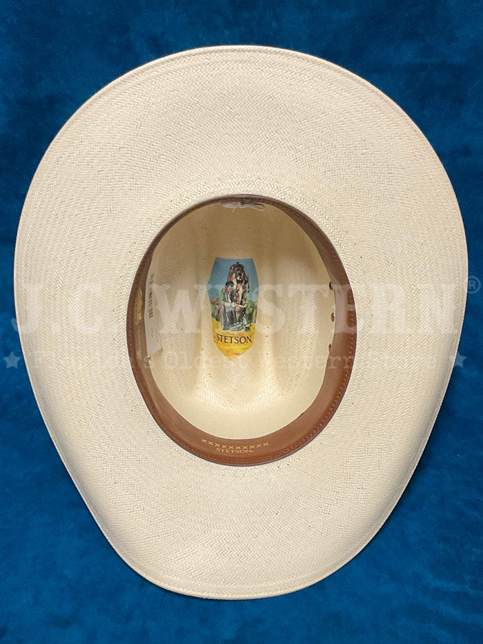 Stetson SSAZTC-284081 Aztec 10X Straw Hat Natural side front view. If you need any assistance with this item or the purchase of this item please call us at five six one seven four eight eight eight zero one Monday through Saturday 10:00a.m EST to 8:00 p.m EST