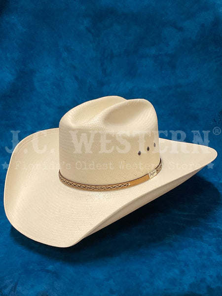 Resistol RSBXTN-304281 BRIXTON George Strait Collection Straw Hat Natural side / front view. 