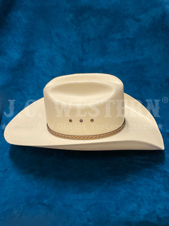 Resistol RSBXTN-304281 BRIXTON George Strait Collection Straw Hat Natural side / front view. 