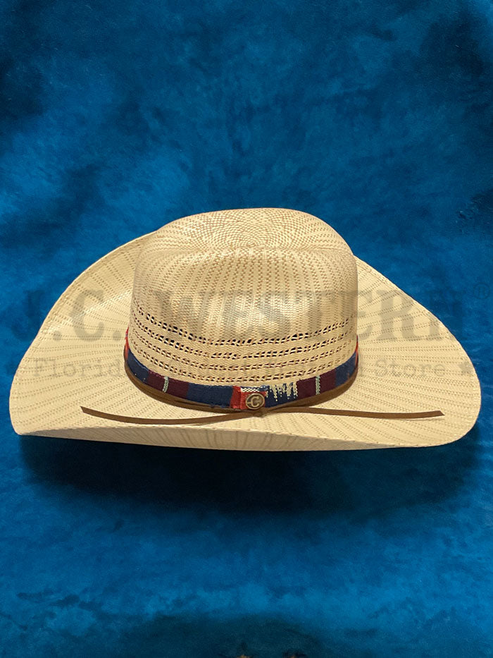 Corral LS20041442 JUSTIFIED Straw Hat Tan side / front view. If you need any assistance with this item or the purchase of this item please call us at five six one seven four eight eight eight zero one Monday through Saturday 10:00a.m EST to 8:00 p.m EST