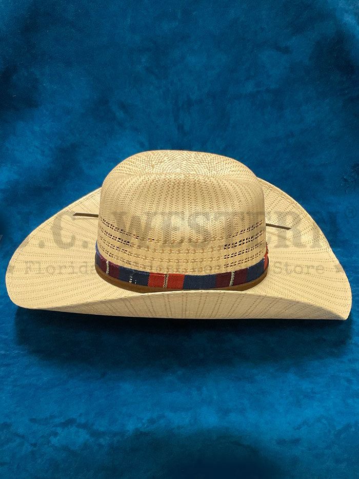 Corral LS20041442 JUSTIFIED Straw Hat Tan side / front view. If you need any assistance with this item or the purchase of this item please call us at five six one seven four eight eight eight zero one Monday through Saturday 10:00a.m EST to 8:00 p.m EST