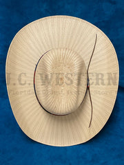 Corral LS20041442 JUSTIFIED Straw Hat Tan view from above. If you need any assistance with this item or the purchase of this item please call us at five six one seven four eight eight eight zero one Monday through Saturday 10:00a.m EST to 8:00 p.m EST