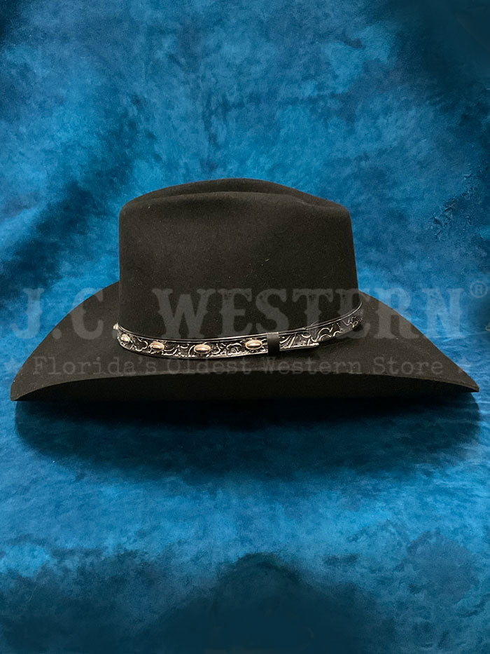 Stetson SWBKSH-154007 BUCKSHOT 3X Stallion Collection Wool Hat Black side / front view. If you need any assistance with this item or the purchase of this item please call us at five six one seven four eight eight eight zero one Monday through Saturday 10:00a.m EST to 8:00 p.m EST