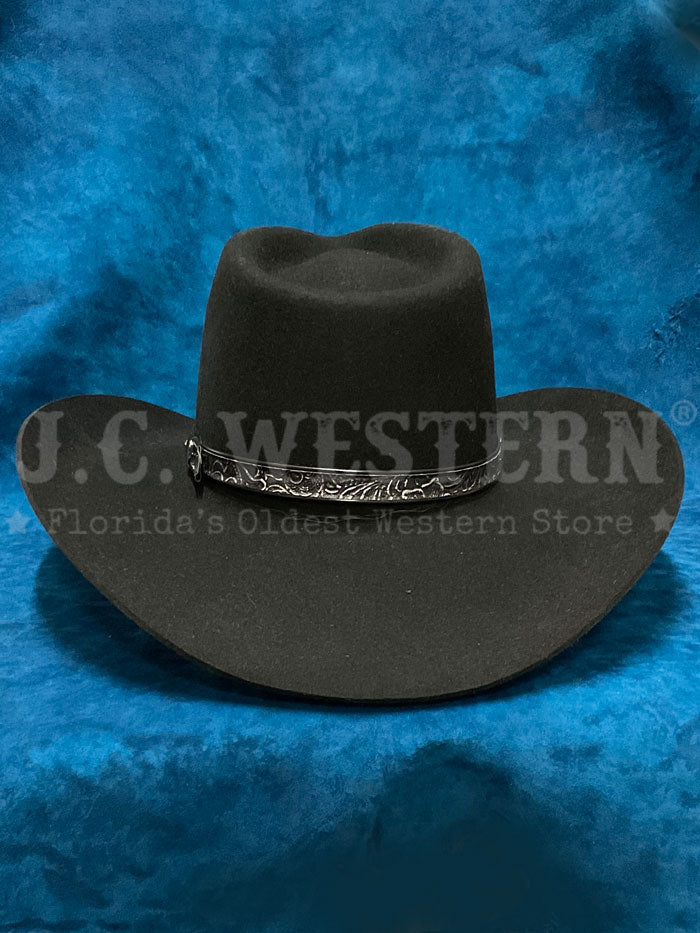 Stetson SWBKSH-154007 BUCKSHOT 3X Stallion Collection Wool Hat Black side / front view. If you need any assistance with this item or the purchase of this item please call us at five six one seven four eight eight eight zero one Monday through Saturday 10:00a.m EST to 8:00 p.m EST