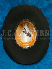 Stetson SWBKSH-15400772 BUCKSHOT 3X Stallion Collection Wool Hat Black inside view. If you need any assistance with this item or the purchase of this item please call us at five six one seven four eight eight eight zero one Monday through Saturday 10:00a.m EST to 8:00 p.m EST