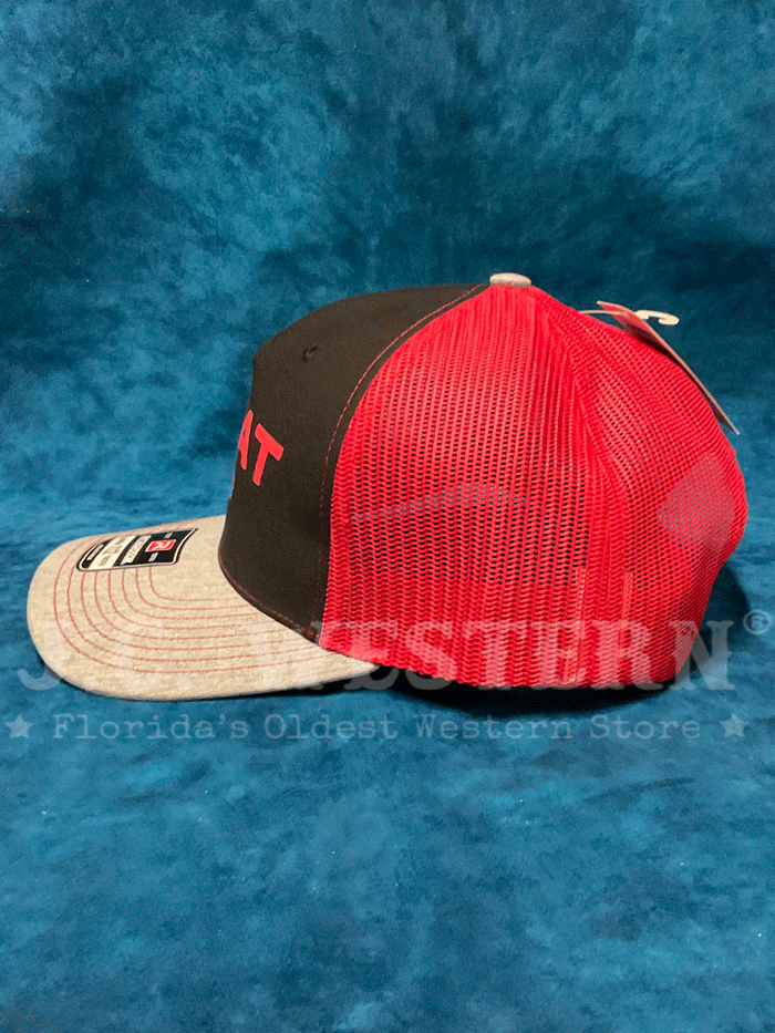 Ariat A300082664 Bucking Bronco Cap Black And Red front. If you need any assistance with this item or the purchase of this item please call us at five six one seven four eight eight eight zero one Monday through Saturday 10:00a.m EST to 8:00 p.m EST