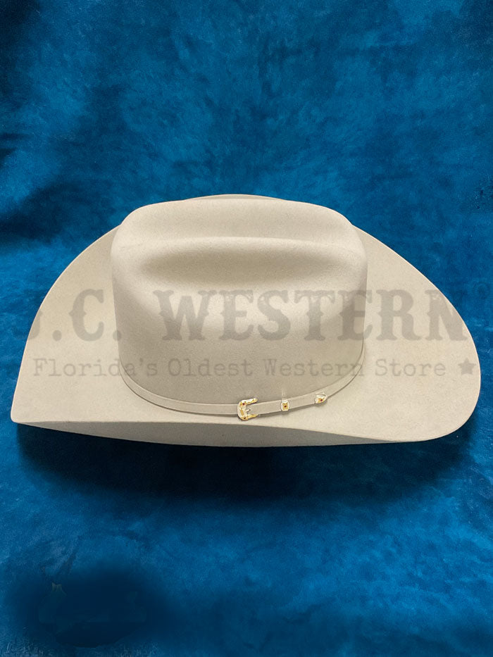 Stetson SFEPTN-484034 El Patron 30X Felt Hat Mist Grey side / front view. If you need any assistance with this item or the purchase of this item please call us at five six one seven four eight eight eight zero one Monday through Saturday 10:00a.m EST to 8:00 p.m EST