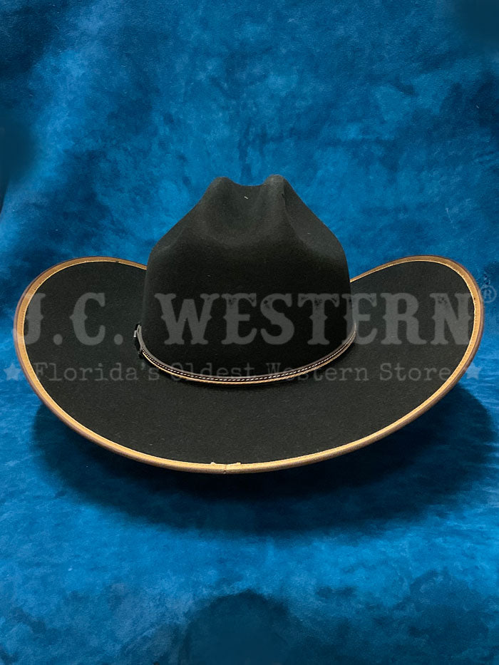 Stetson SWFTHSB724007 Foothills 3X Stallion Collection Wool Hat Black side / front view. If you need any assistance with this item or the purchase of this item please call us at five six one seven four eight eight eight zero one Monday through Saturday 10:00a.m EST to 8:00 p.m EST