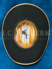 Stetson SWFTHSB724007 Foothills 3X Stallion Collection Wool Hat Black inside view. If you need any assistance with this item or the purchase of this item please call us at five six one seven four eight eight eight zero one Monday through Saturday 10:00a.m EST to 8:00 p.m EST