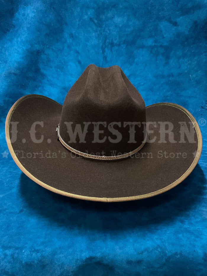 Stetson SWFTHSB724022 Foothills B 3X Stallion Collection Wool Hat Chocolate Dark Brown side / front view. If you need any assistance with this item or the purchase of this item please call us at five six one seven four eight eight eight zero one Monday through Saturday 10:00a.m EST to 8:00 p.m EST