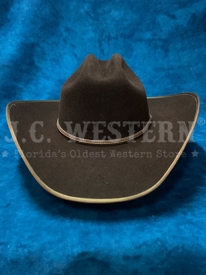 Stetson SWFTHSB724022 Foothills B 3X Stallion Collection Wool Hat Chocolate Dark Brown side / front view. If you need any assistance with this item or the purchase of this item please call us at five six one seven four eight eight eight zero one Monday through Saturday 10:00a.m EST to 8:00 p.m EST