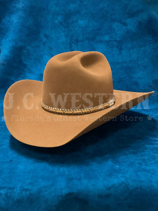 Resistol RFPNCK-7540E9 PINEY CREEK 6X George Strait Collection Felt Hat Chestnut side / front view. If you need any assistance with this item or the purchase of this item please call us at five six one seven four eight eight eight zero one Monday through Saturday 10:00a.m EST to 8:00 p.m EST