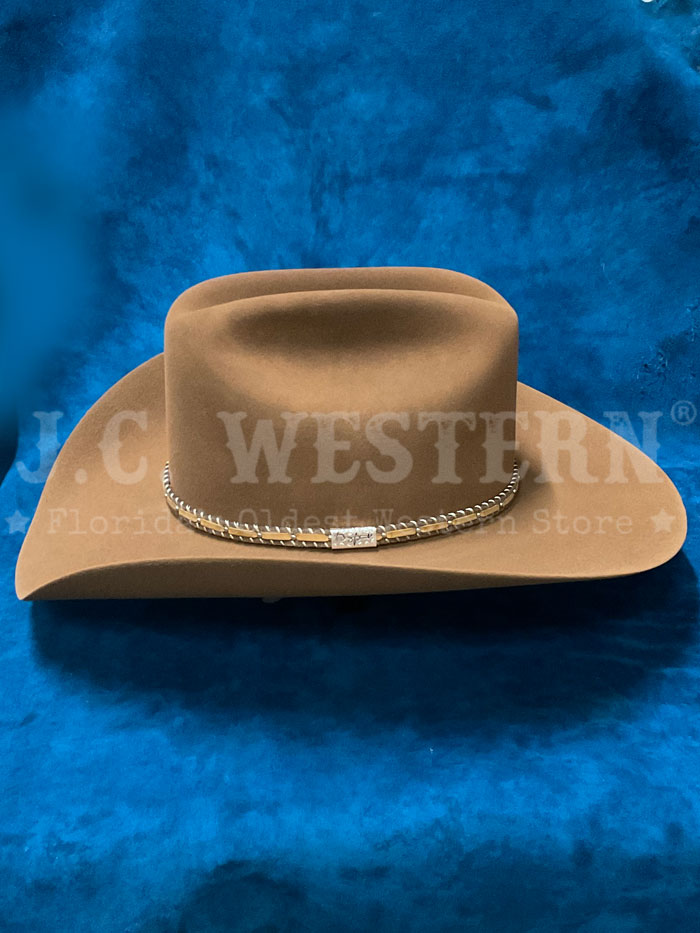 Resistol RFPNCK-7540E9 PINEY CREEK 6X George Strait Collection Felt Hat Chestnut side / front view. If you need any assistance with this item or the purchase of this item please call us at five six one seven four eight eight eight zero one Monday through Saturday 10:00a.m EST to 8:00 p.m EST