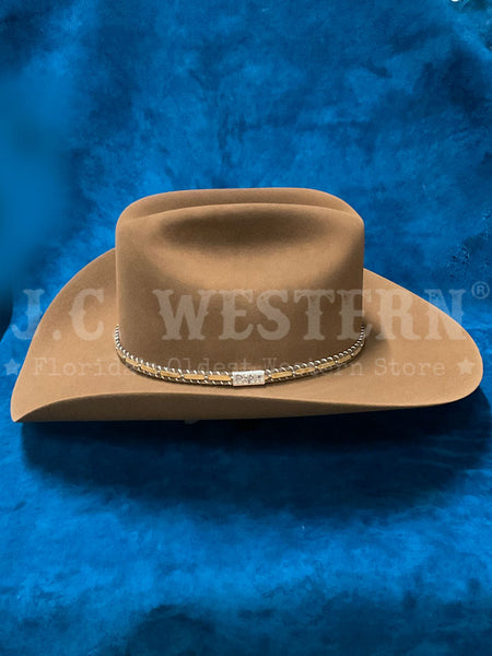 Resistol RFPNCK-7540E9 PINEY CREEK 6X George Strait Collection Felt Hat Chestnut side view. If you need any assistance with this item or the purchase of this item please call us at five six one seven four eight eight eight zero one Monday through Saturday 10:00a.m EST to 8:00 p.m EST