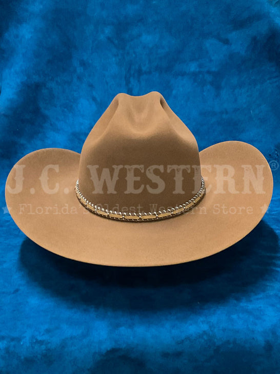 Resistol RFPNCK-7540E9 PINEY CREEK 6X George Strait Collection Felt Hat Chestnut back view. If you need any assistance with this item or the purchase of this item please call us at five six one seven four eight eight eight zero one Monday through Saturday 10:00a.m EST to 8:00 p.m EST