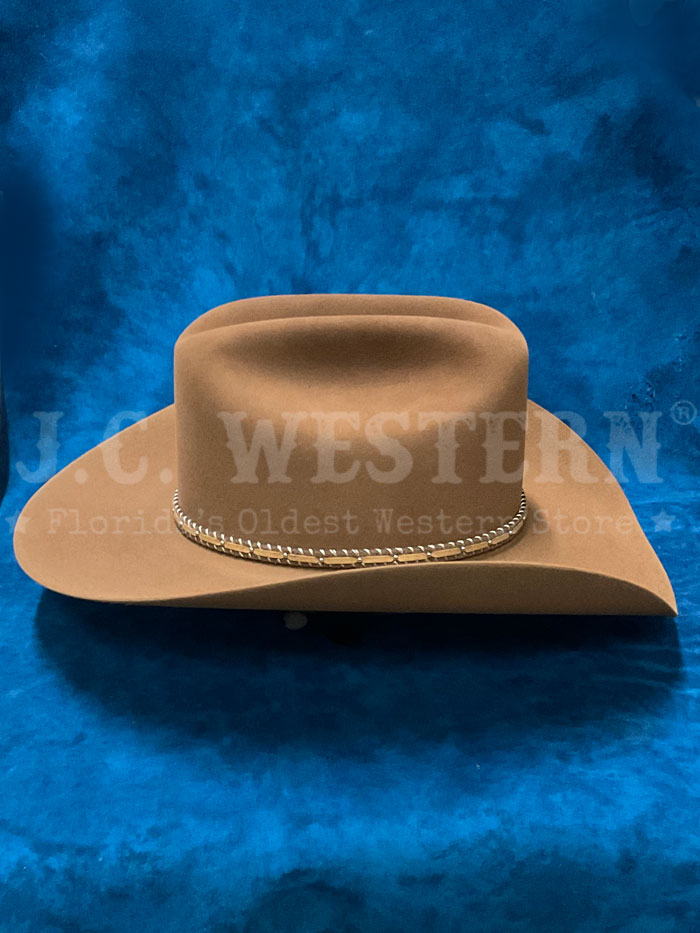 Resistol RFPNCK-7540E9 PINEY CREEK 6X George Strait Collection Felt Hat Chestnut side / front view. If you need any assistance with this item or the purchase of this item please call us at five six one seven four eight eight eight zero one Monday through Saturday 10:00a.m EST to 8:00 p.m EST