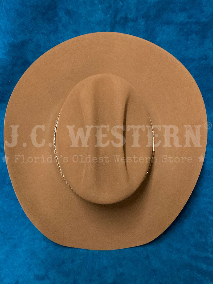 Resistol RFPNCK-7540E9 PINEY CREEK 6X George Strait Collection Felt Hat Chestnut side / front view. If you need any assistance with this item or the purchase of this item please call us at five six one seven four eight eight eight zero one Monday through Saturday 10:00a.m EST to 8:00 p.m EST