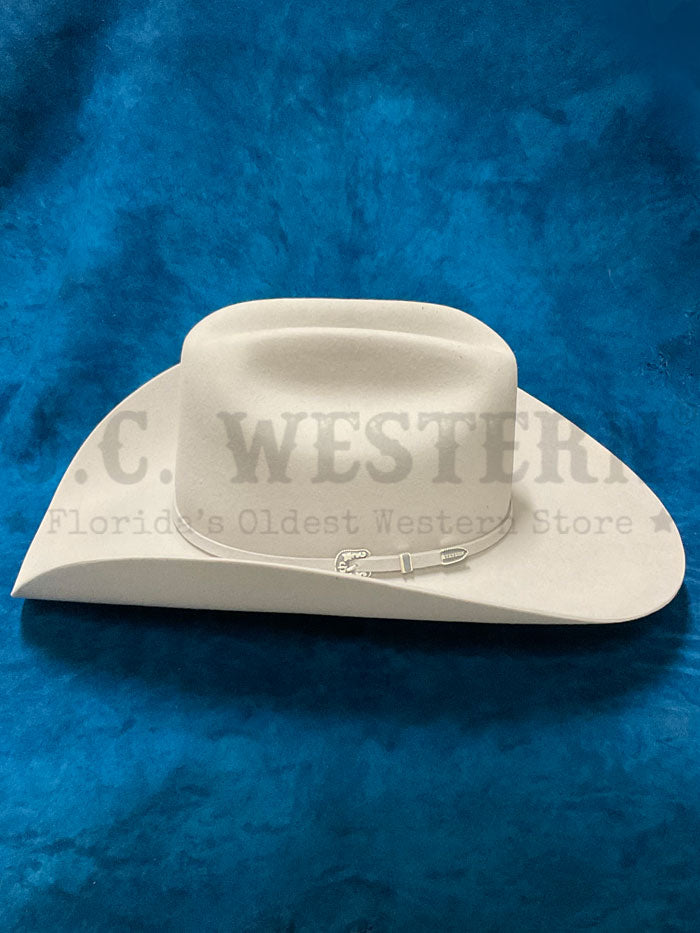 Stetson SFSKYL-754288 Skyline 6X Felt Hat Silver Grey side / front view. If you need any assistance with this item or the purchase of this item please call us at five six one seven four eight eight eight zero one Monday through Saturday 10:00a.m EST to 8:00 p.m EST