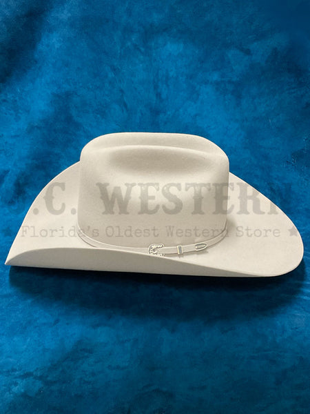 Stetson SFSKYL-754288 Skyline 6X Felt Hat Silver Grey side view. If you need any assistance with this item or the purchase of this item please call us at five six one seven four eight eight eight zero one Monday through Saturday 10:00a.m EST to 8:00 p.m EST